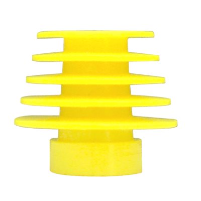 Grason GS Series Single Use Eartips - Flanged, Yellow