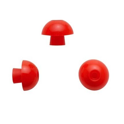 Mushroom-Shaped Eartips - Red