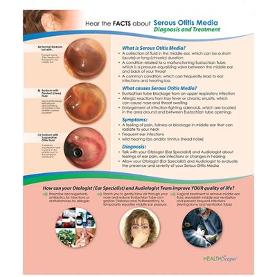HealthScapes Otitis Media Canvas Poster 20 x 24