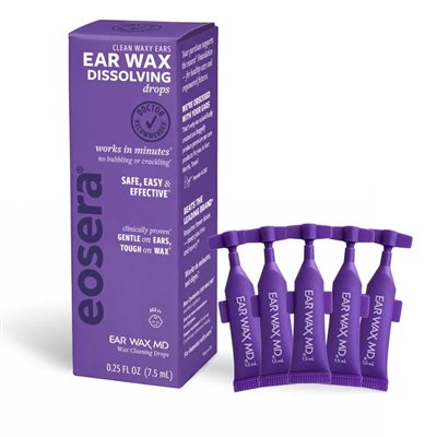 Ear Wax MD box of five single-use vials, no syringe