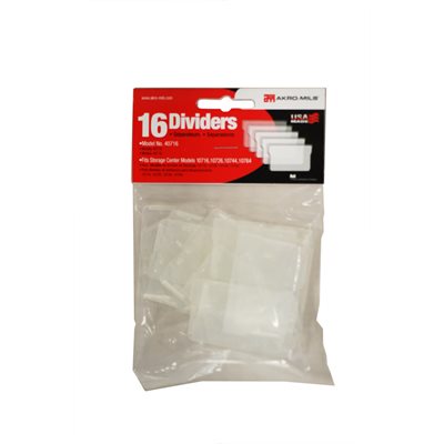Akro-Mils Small Drawer Replacement Dividers — 16 Pack