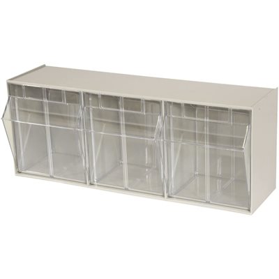 Akro-Mils TiltView Storage Unit – 3 Bins