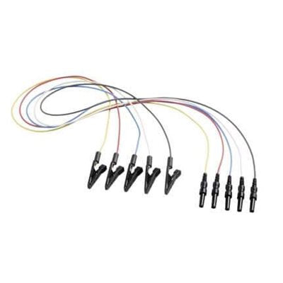 Reusable Alligator Clip Electrode Leads - Set of 5 (RBWYK)