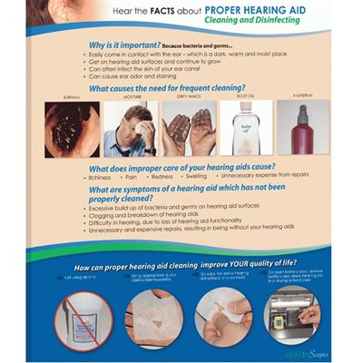 HealthScapes Hearing Aid Maintenance Brochures — 20 Pack