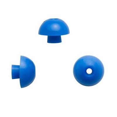 Single Use Ear Tips Single-Use Mushroom-Shaped Eartips – 15mm, Blue – Deshler Diagnostics