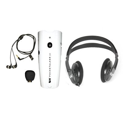Williams Sound Pocketalker 2.0 — Headphone & Dual Earbuds