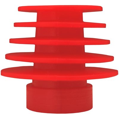 Grason PM Series Single Use Eartips - Flanged, 11-15mm, Red (100/pk)