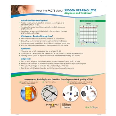 HealthScapes Sudden Hearing Loss Canvas Poster 20 x 24