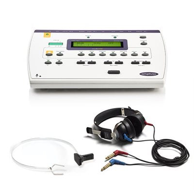 Amplivox Model 260 diagnostic audiometer with headphones and bone vibrator