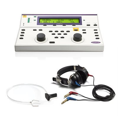 Amplivox Model 270 diagnostic audiometer with DD45 headphones and bone vibrator