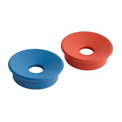DD51 Supra-Aural Earphone Cushions for DD45 & TDH Headsets — Red/Blue Pair