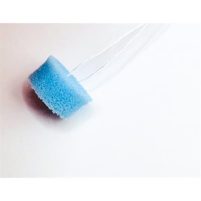 Memory Foam Ear Dams - Large, Blue Foam with Black String (50 / bag)