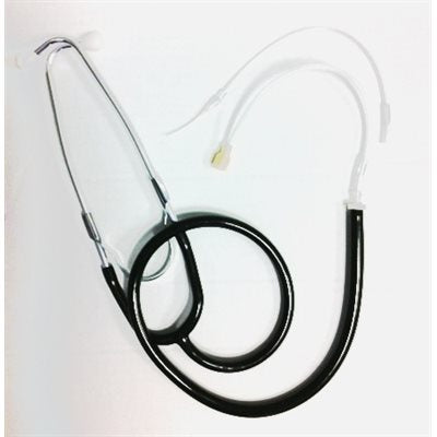 Heavy Duty Hearing Aid Listening Stethoscope — Black