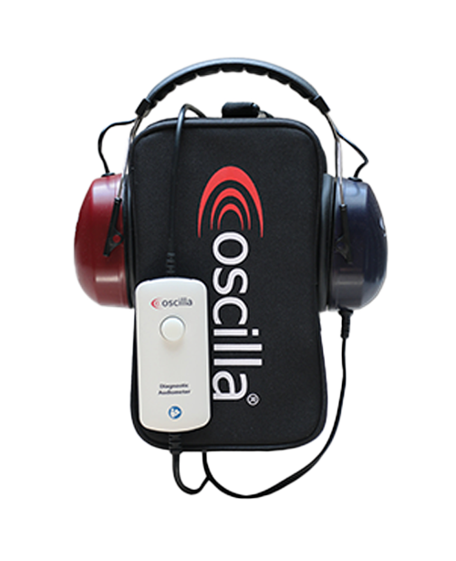 Oscilla A30, A50 and A60 Portable Audiometers — official manufacturer product image