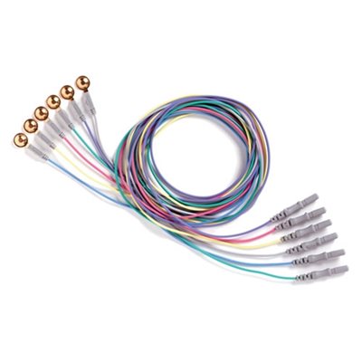 Natus Sensory Reusable Gold Cup Electrode - 10mm, 39" wire (12 / pack)