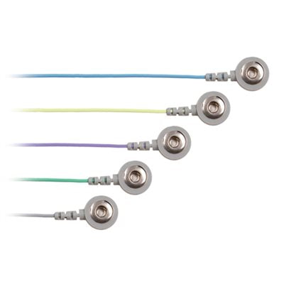 Natus Reusable Snap Electrode Leads - 39" lead, 1.5mm connector (5 / pack)