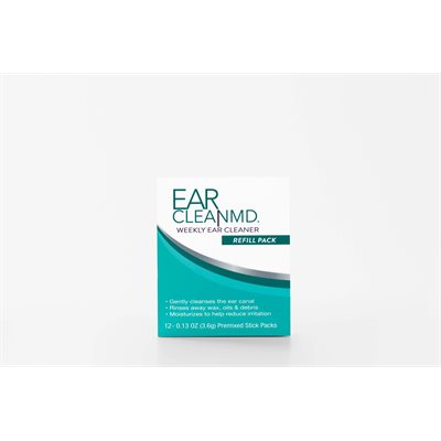 Ear Clean MD refill pack of 16 powder packets, without syringe