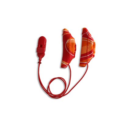Ear Gear Cochlear Binaural Corded (Red/Orange) (55947)