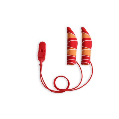 Ear Gear FM Binaural Corded (Red/Orange) (55787)
