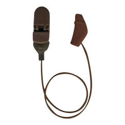 Ear Gear Micro Monaural Corded (Chocolate Brown) (56334)