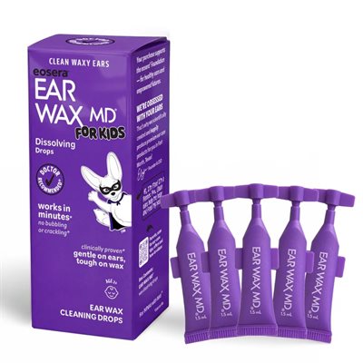 Ear Wax MD for Kids box of five single-use doses