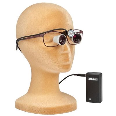 JedMed VDC Accu Lum Loupe, Titanium Frames (98-1805-T)