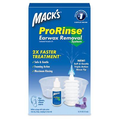 Mack's Pro Rinse earwax removal kit package