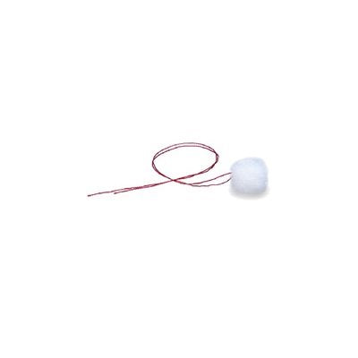 Cotton ear dams Large, red string, 50 per bag