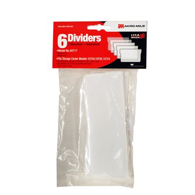 Akro-Mils Large Drawer Replacement Dividers — 6 Pack
