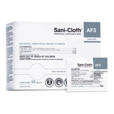 Sani-Cloth AF3 Alcohol-Free Disinfectant Wipes (50 individually wrapped)