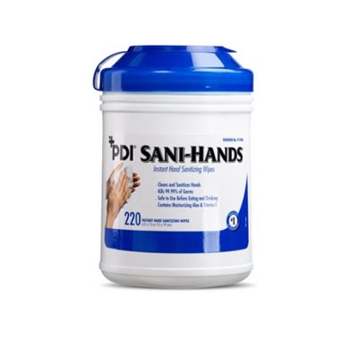 Sani-Hands Instant Hand Sanitizing Wipes (220 per canister)