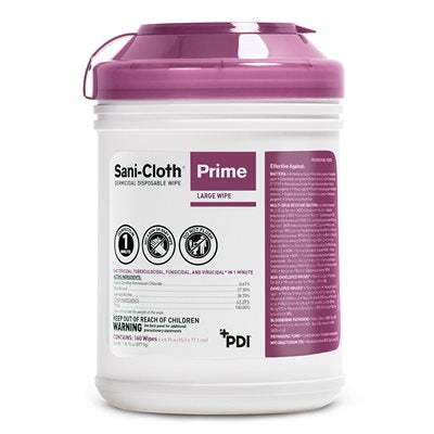 Sani-Cloth Prime Disinfectant Wipes (160 per canister)