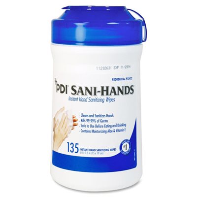 Sani-Hands Instant Hand Sanitizing Wipes (135 per canister)