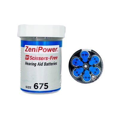 ZeniPower scissor-free jar size 675, 60 batteries