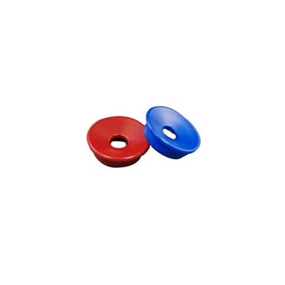 Pediatric red and blue supraaural earphone cushions, pair