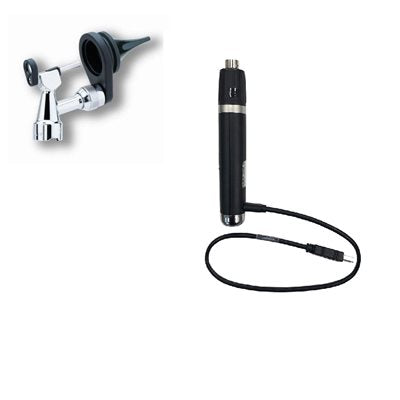 Welch Allyn operating otoscope set with lithium ion USB handle